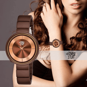 Brown Women Analogue Watch